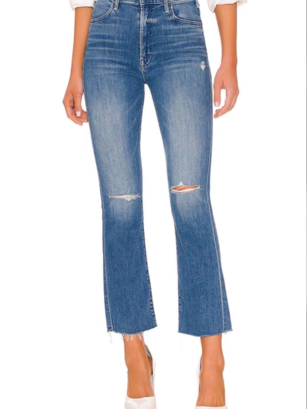 MOTHER The Hustler Ankle Fray Can’t Stop Staring Distressed Size 25